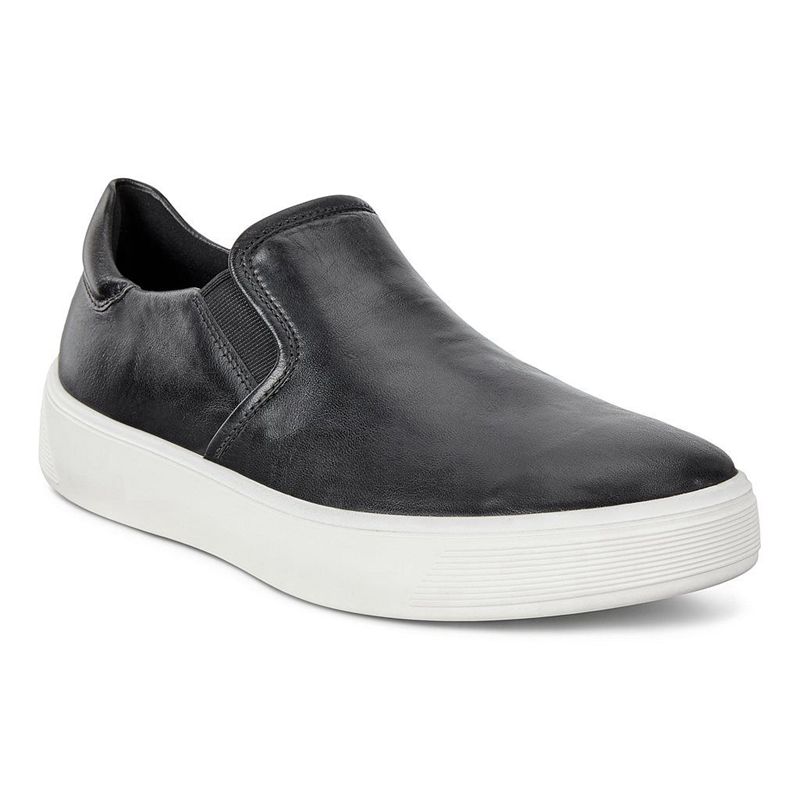 Women Ecco Street Tray W - Slip-Ons Black - India SVZCPW521